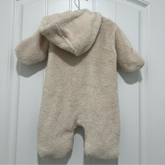 Hanna Andersson Baby Fuzzy Cream Snow Suit Size 50cm/0-3 Months - Picture 3 of 5
